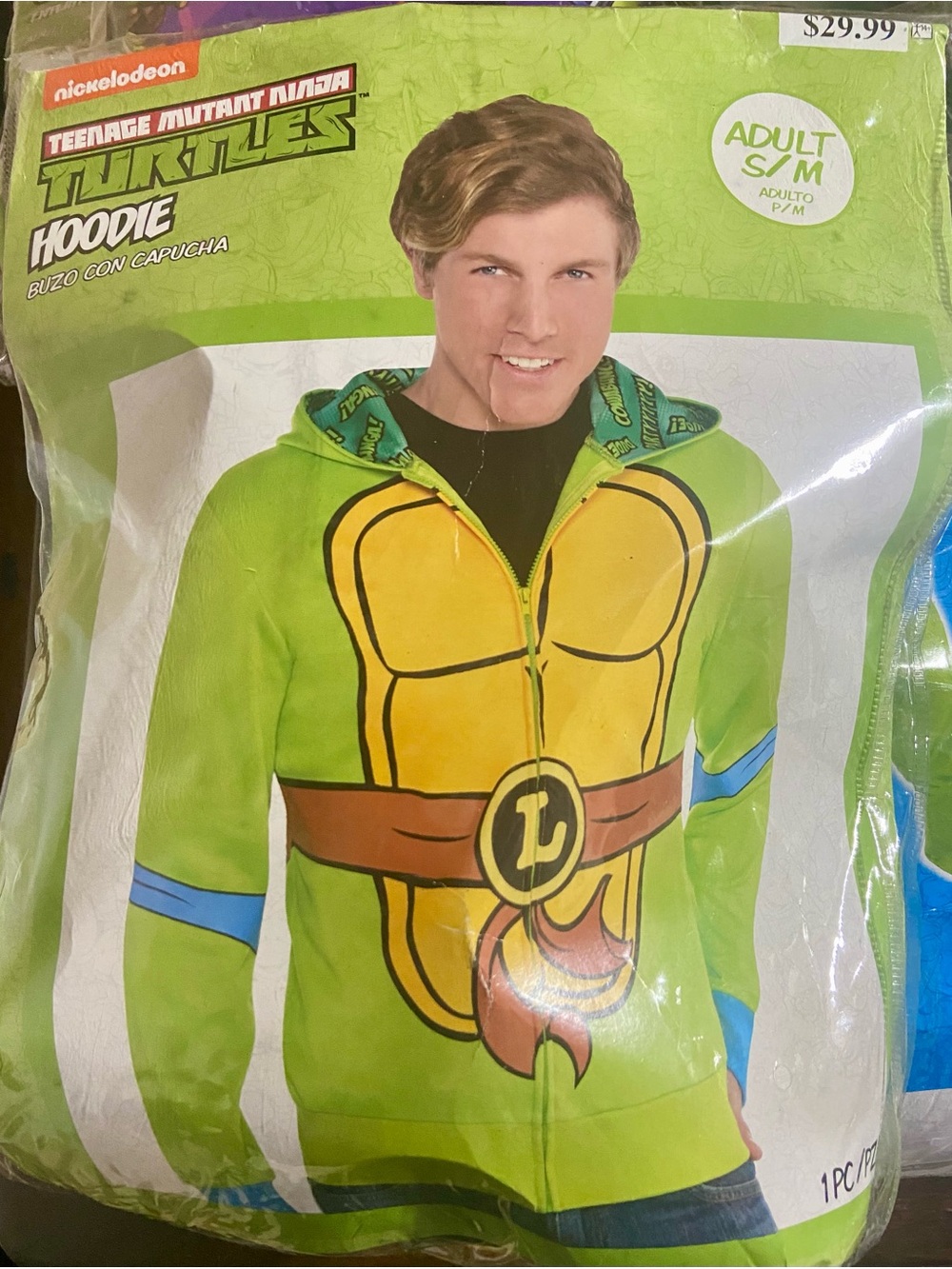 NWT Men’s Teenage Mutant Ninja Turtles Halloween Hoodie Size S/M